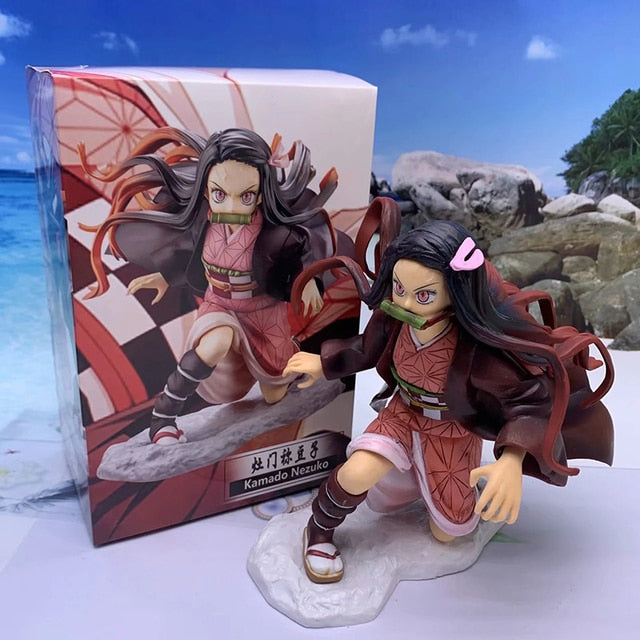 36cm Kimetsu No Yaiba Action Figure GK Kochou Shinobu Anime Figure Demon Slayer Kochou Shinobu Kanroji Mitsuri Figurine Model