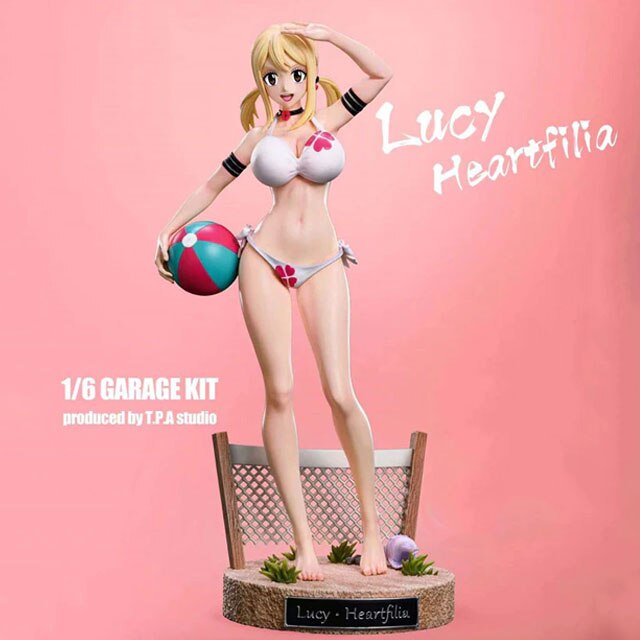 28CM 1/6 Scale Summer Swimsuit Ver Lucy Heartfilia/Mirajane Strauss Fairy Tail PVC Anime Figure GK Action Figurine Manga Toys