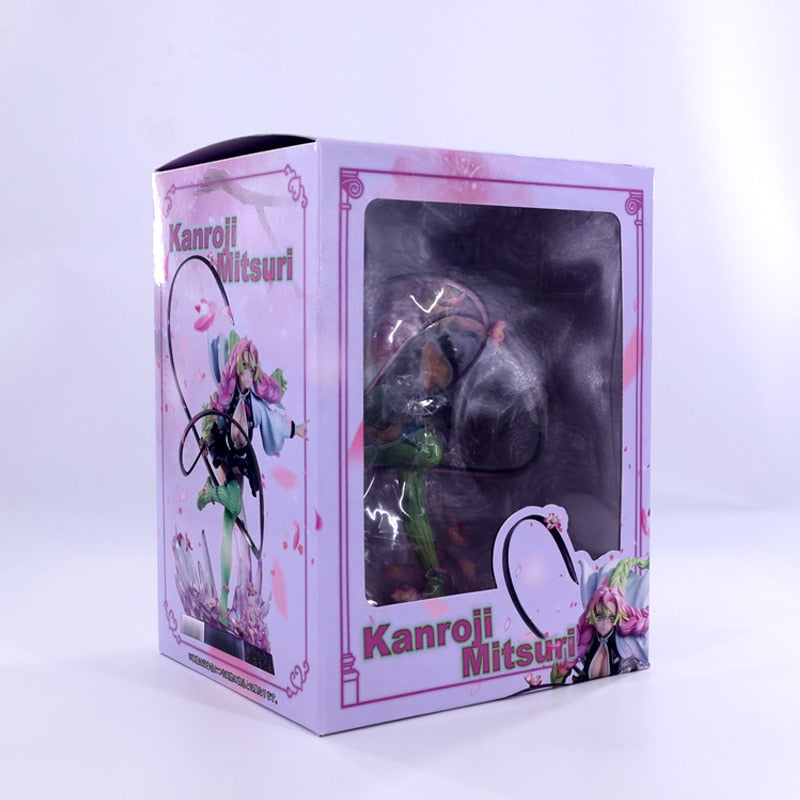 36cm Kimetsu No Yaiba Action Figure GK Kochou Shinobu Anime Figure Demon Slayer Kochou Shinobu Kanroji Mitsuri Figurine Model