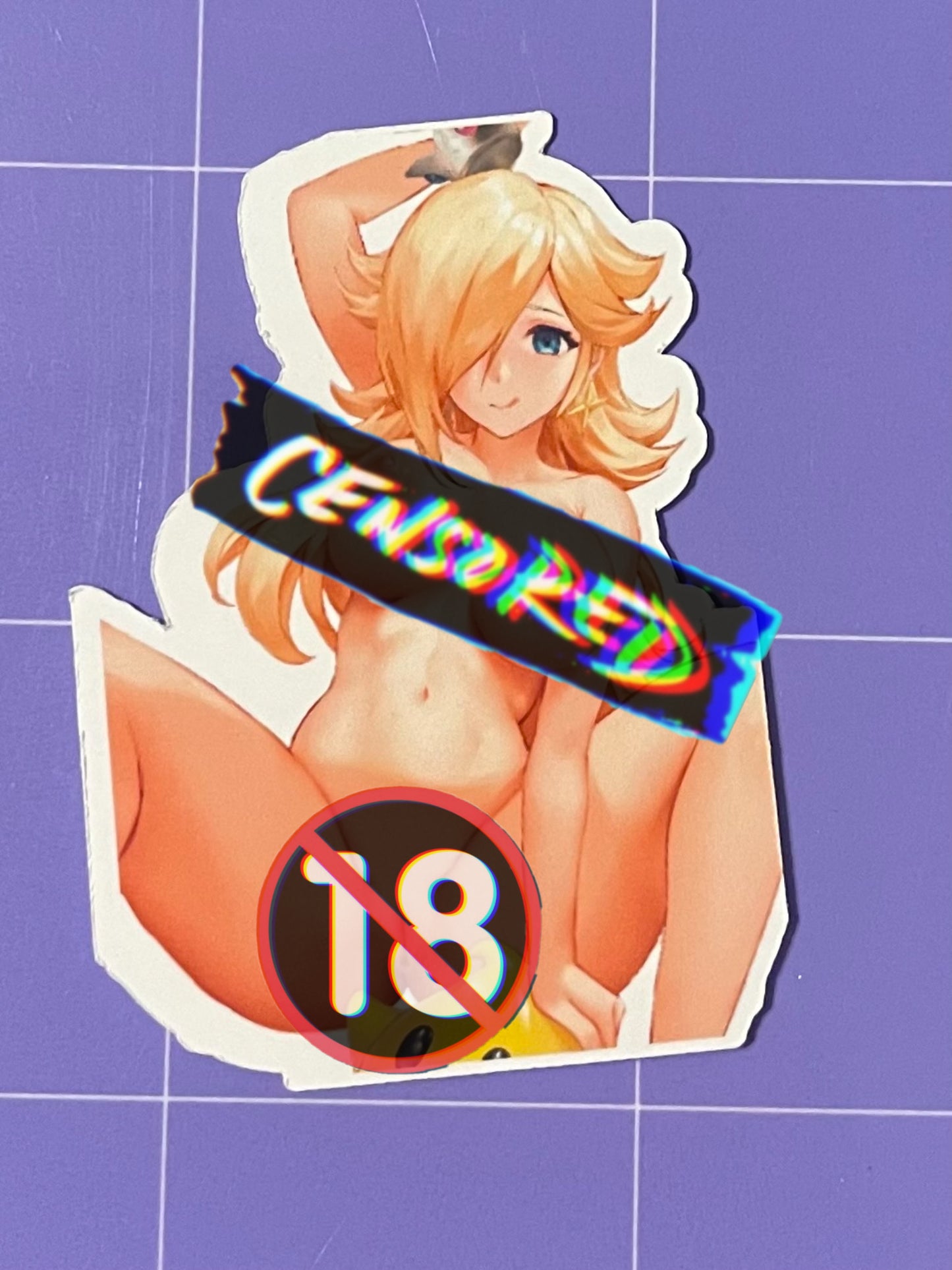 Anime vinyl Sticker NFSW, Nude Princess Peach, #11