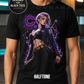 Futuristic Sword Warrior Anime T-Shirt – Halftone or Black Knockout