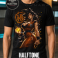 Legendary Martial Arts Hero Anime T-Shirt – Halftone or Black Knockout