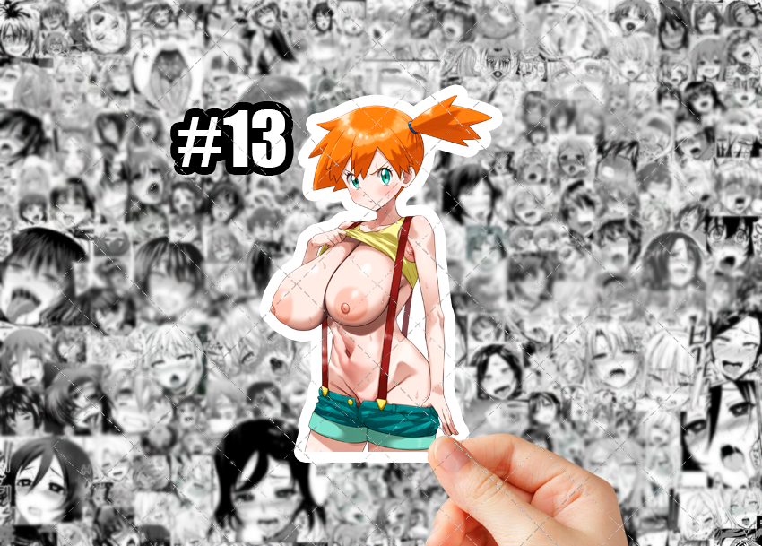 Anime vinyl sticker #13, NFSW, Hentai,Pokemon - Misty