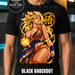 Golden Energy Warrior Anime T-Shirt – Halftone or Black Knockout