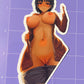 Anime vinyl sticker #15, Nude Girl