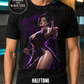 Mystic Energy Fighter Anime T-Shirt – Halftone Print