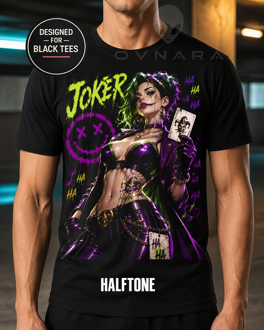 Neon Chaos Queen Anime T-Shirt or DTF Transfer – Halftone