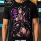 Sexy Anime Girl T-Shirt – Halftone or Black Knockout Graphic Tee