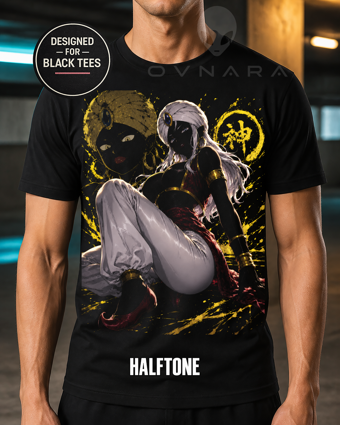 Golden Serpent Empress Anime T-Shirt or DTF Transfer – Halftone