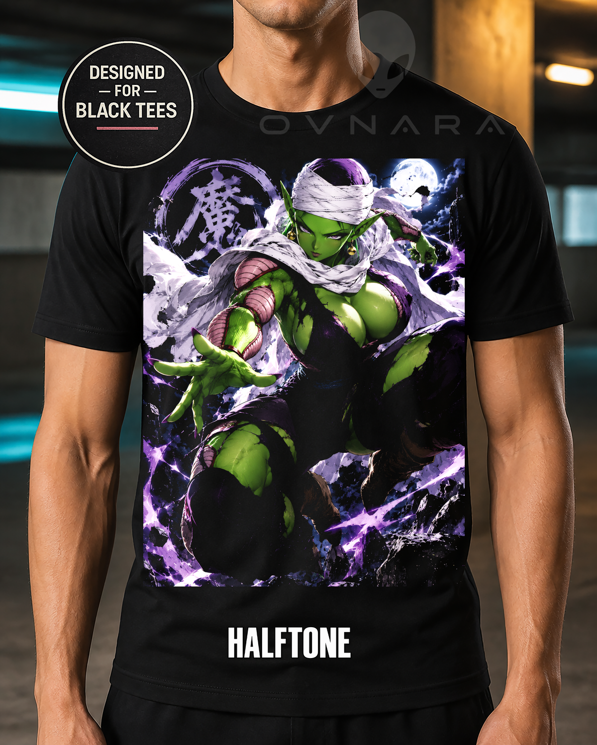 Mystic Emerald Guardian Anime T-Shirt or DTF Transfer – Halftone