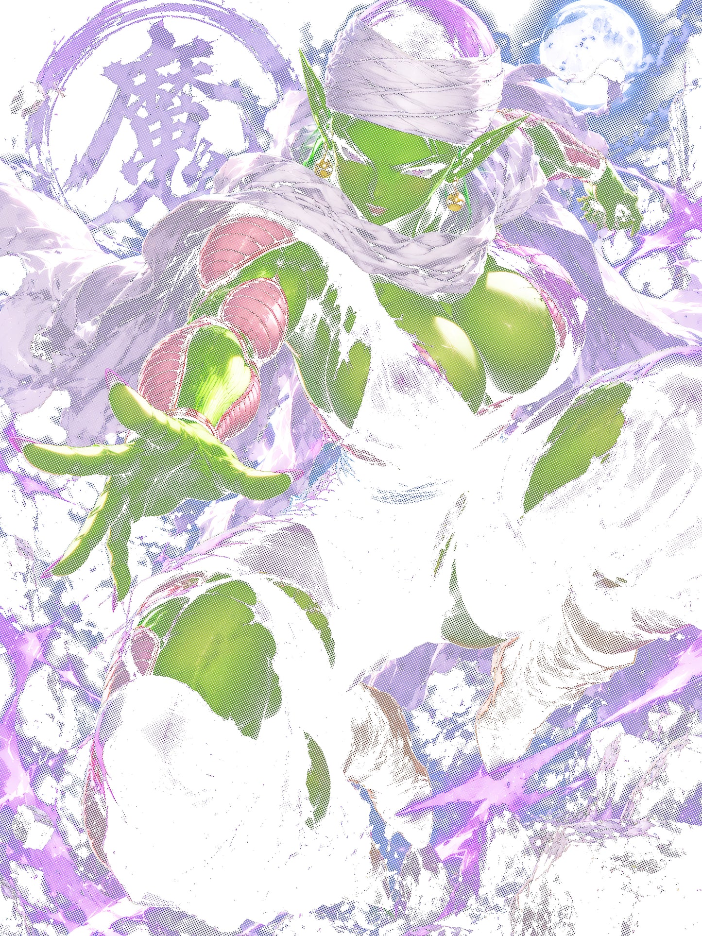 Mystic Emerald Guardian Anime T-Shirt or DTF Transfer – Halftone