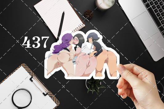 Anime vinyl sticker #437, Bleach, Hikifune Kirio, Soi Fon, Unohana