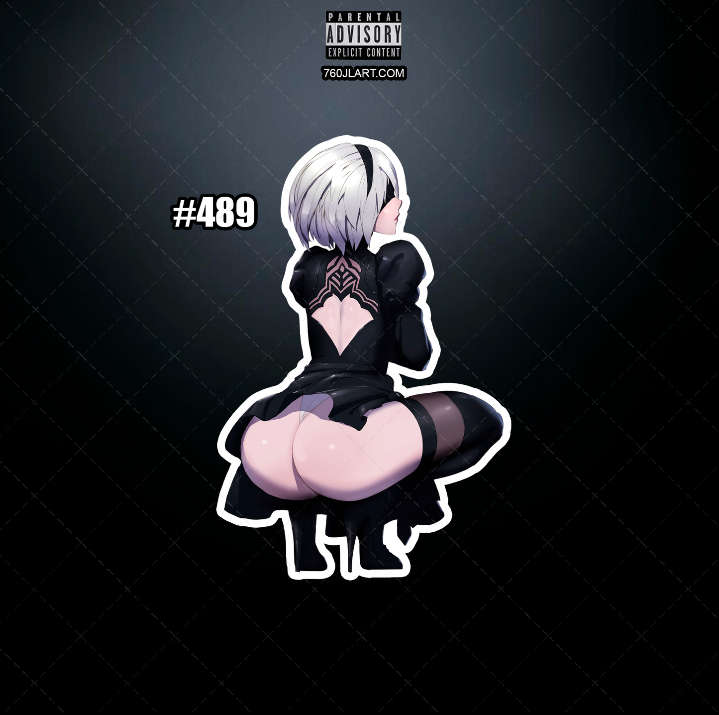 Anime vinyl sticker #489, Sexy NieR Automata NSFW