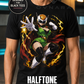 Great Saiyaman 2 Anime T-Shirt – Halftone or Black Knockout