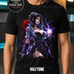 Female Sasuke Uchiha Anime T-Shirt – Halftone or Black Knockout