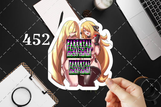 Anime vinyl sticker #452, Sexy Pokemon, Lusamine, Shirona