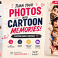 Custom Family Portrait From Photos – Personalized Cartoon Wall Art Print