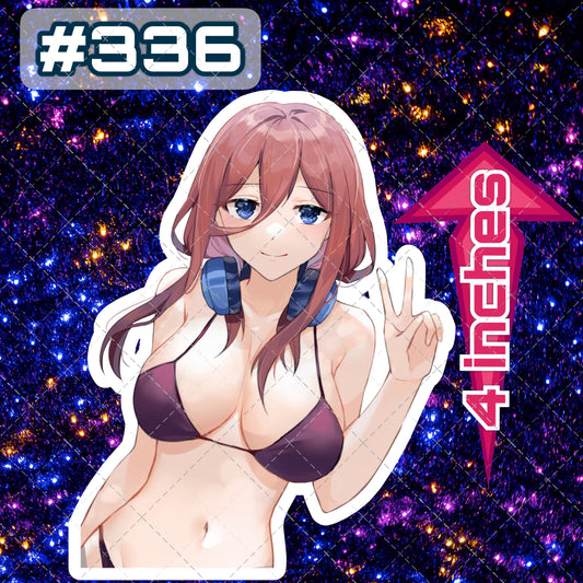 Anime vinyl sticker #336, Genshin Impact, sexy decal