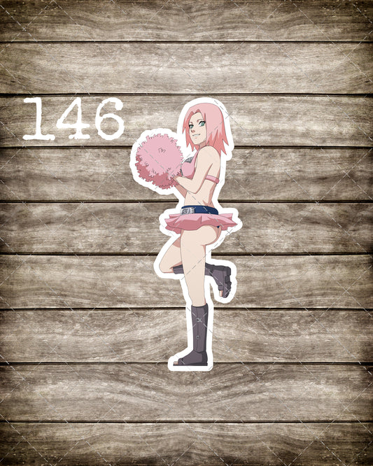 Anime vinyl sticker #146, Sakura, Naruto
