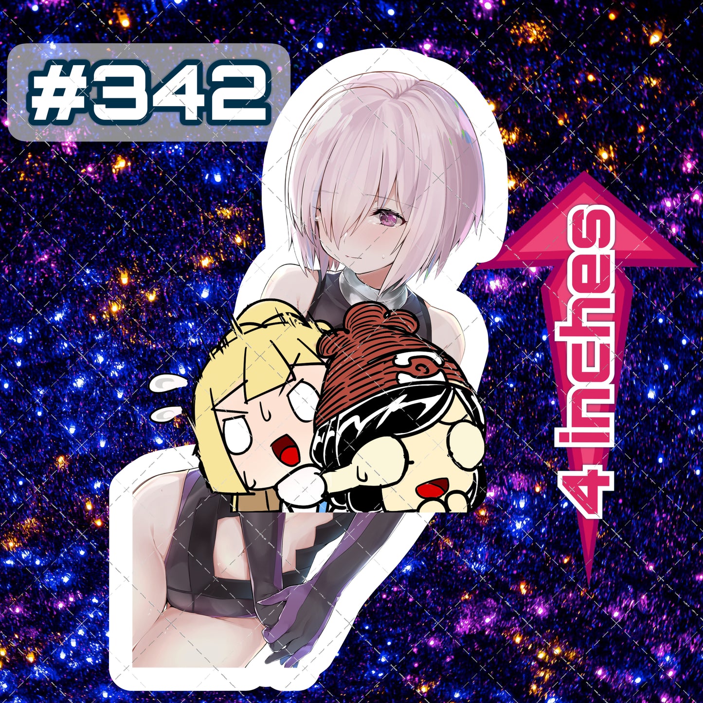 Anime vinyl sticker #342, sexy decal, FateGrandOrder
