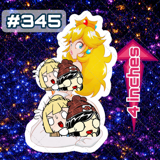 Anime vinyl sticker #345, sexy decal, Sexy Princess Peach