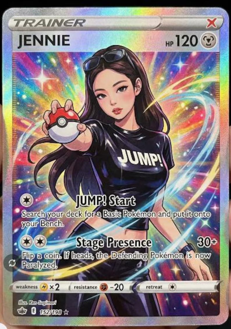Custom Anime Trainer Card From Your Photo – Personalized 4-Inch Sticker