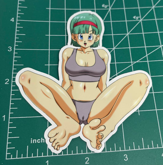 Anime vinyl sticker #68, Sexy Bulma