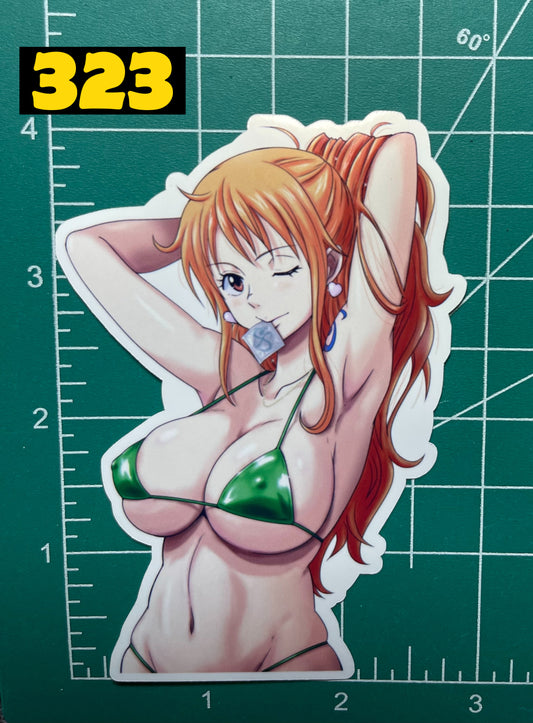 Anime vinyl sticker #323, Sexy Nami One Piece
