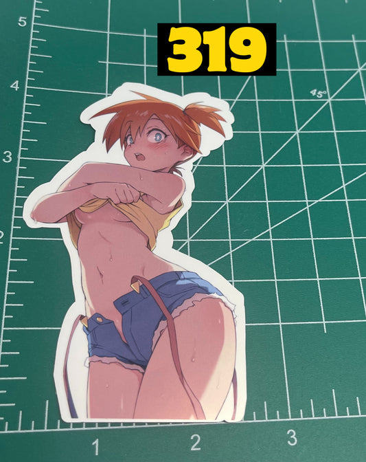 Anime vinyl sticker #319, Sexy Misty, Pokemon