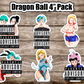 Anime 4" Sexy Android 18, Milk, Bulma,  NSFW vinyl sticker package #4