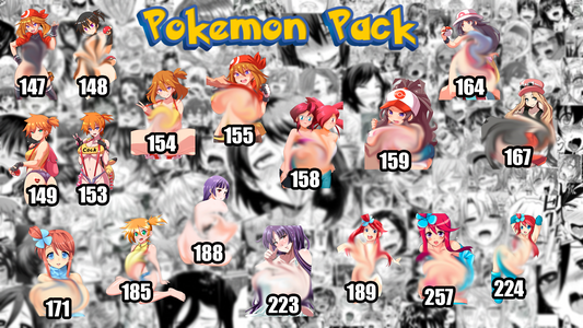 2"sexy Pokemon pack Stickers!! Die-Cut