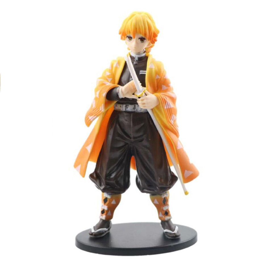 Anime 16CM Demon Slayer Kimetsu no Yaiba figure Kamado Tanjirou Action Figure Agatsuma Zenitsu Nezuko Warrior PVC Model Toys