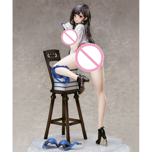 Native Sexy Library Girl 27CM PVC Japan Anime Action Figure Adult Toys Gift Collection Doll Statue Figurine Manga Figuras