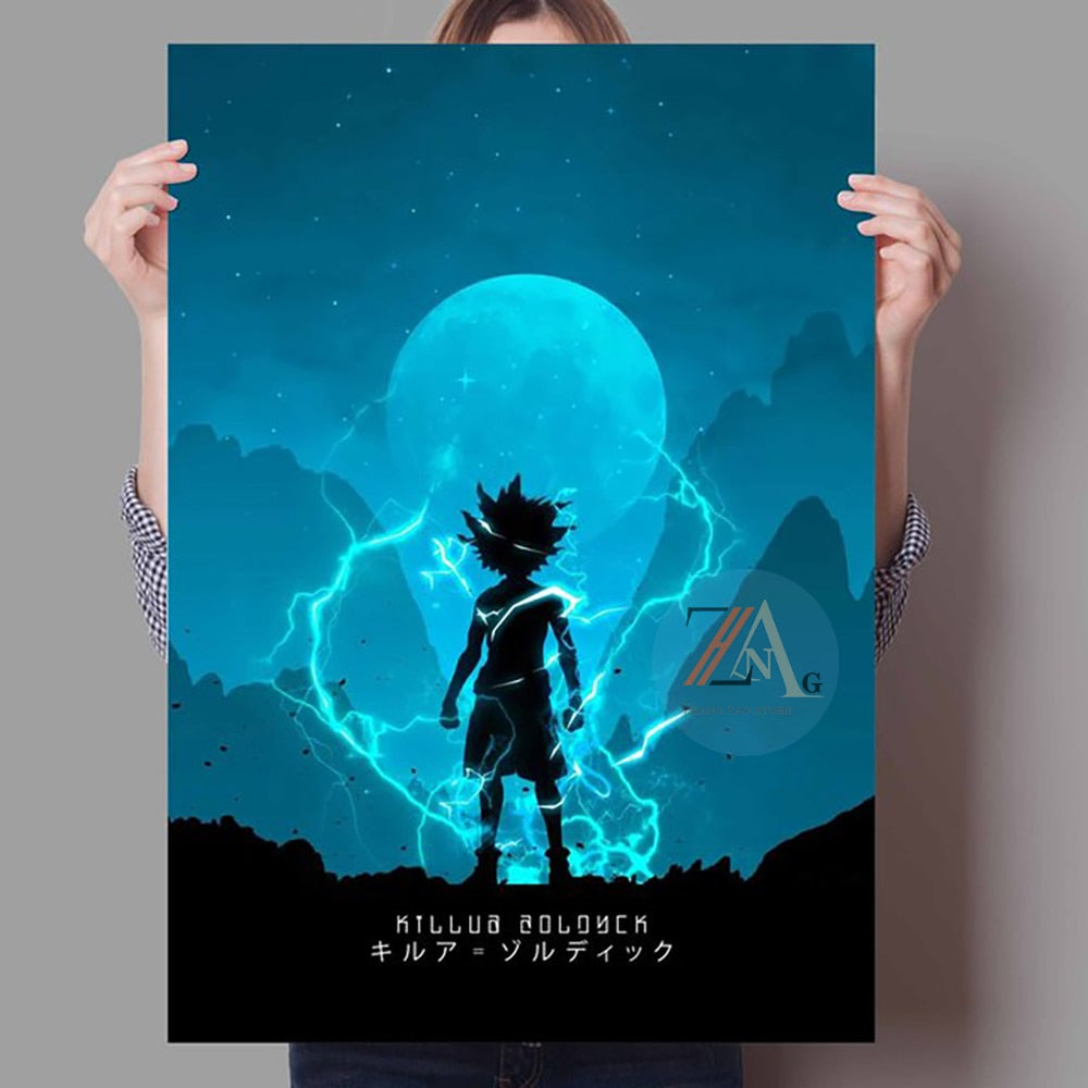 Hunter X Hunter Anime Poster Killua Zoldyck Kurapika Gon Freecss Hisoka Wall Decoration Canvas Print Painting Home Room Decor