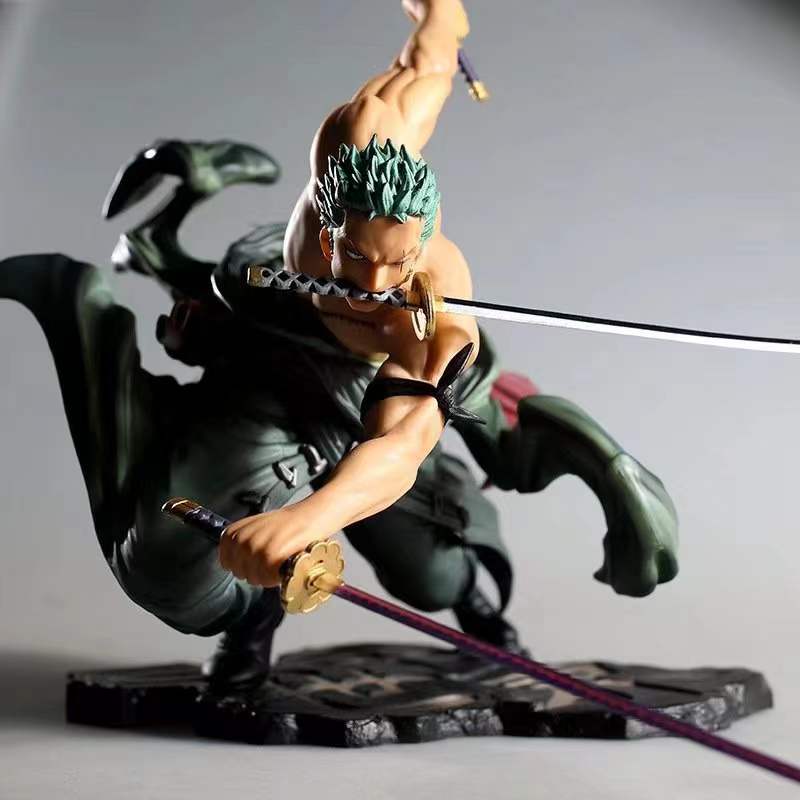 One Piece Anime Figure Roronoa Zoro  Anime Statue PVC Action  Figure Collection Model  Toys Gift 10cm