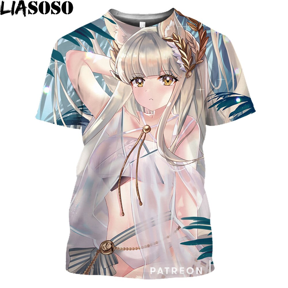 Arknights Vintage T Shirt Men Women Anime Cosplay Arknights Graphic Tee Casual O-Neck Kawaii Clothes Summer Plus Size Tops