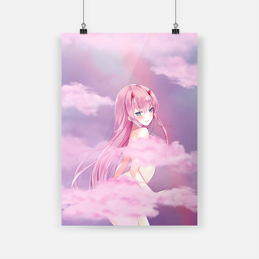 Anime Franxx Zero Two Kid art Poster Canvas Wall Art Decoration prints for living Kid Children room Home bedroom decor painting