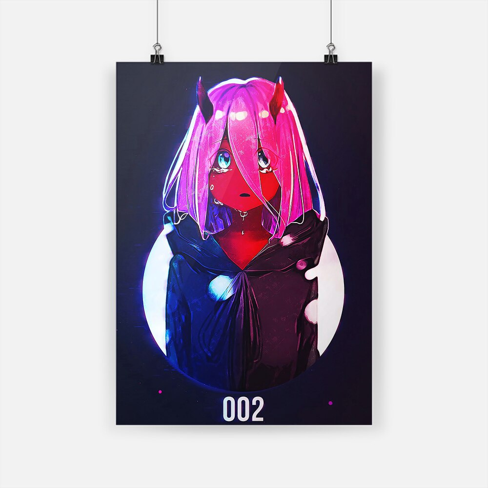 Anime Franxx Zero Two Kid art Poster Canvas Wall Art Decoration prints for living Kid Children room Home bedroom decor painting