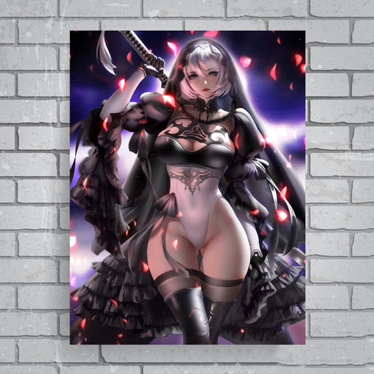 NieR:Automata HD Game Poster Anime Printing Poster Canvas Painting Live Room Wall Scroll Wall Stickers Home Decoration Painting