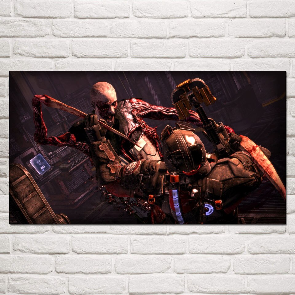 Dead Space 2 3 Hot Art Decor Living Room Video Game Posters and Prints Modern Silk Painting Wall Home Pictures Decoration