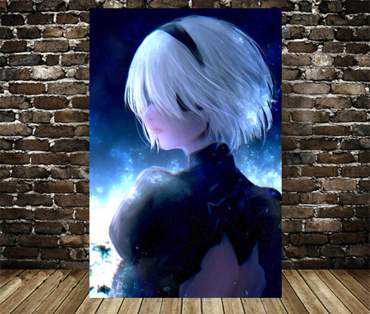 NieR:Automata HD Game Poster Anime Printing Poster Canvas Painting Live Room Wall Scroll Wall Stickers Home Decoration Painting