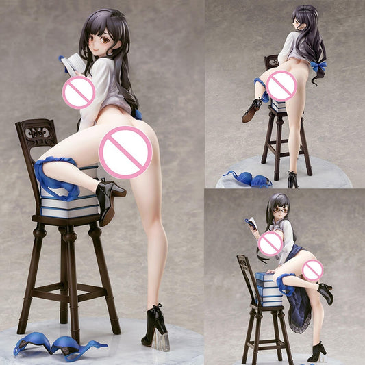 Native Sexy Library Girl 27CM PVC Japan Anime Action Figure Adult Toys Gift Collection Doll Statue Figurine Manga Figuras