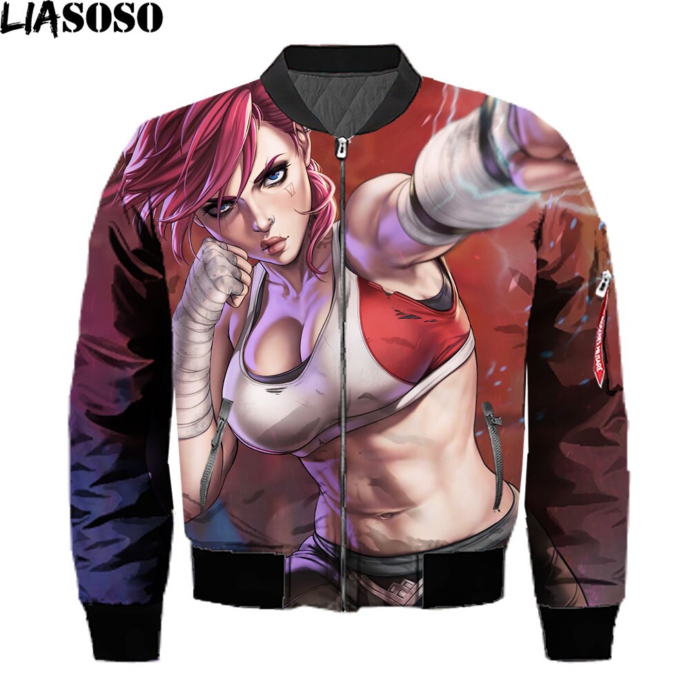 League Of Legends Arcane Jackets 3D Print Anime Men Streetwear Harajuku Coat Game LOL Bomber Jackets Punk Tops Black Friday 2021