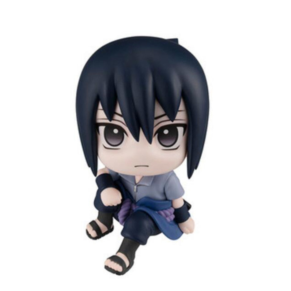 9.5cm Anime Figure Uzumaki Naruto Kakashi Uchiha Sasuke Itachi Kawaii Toy Q Figural Car Decoration PVC Model Gift