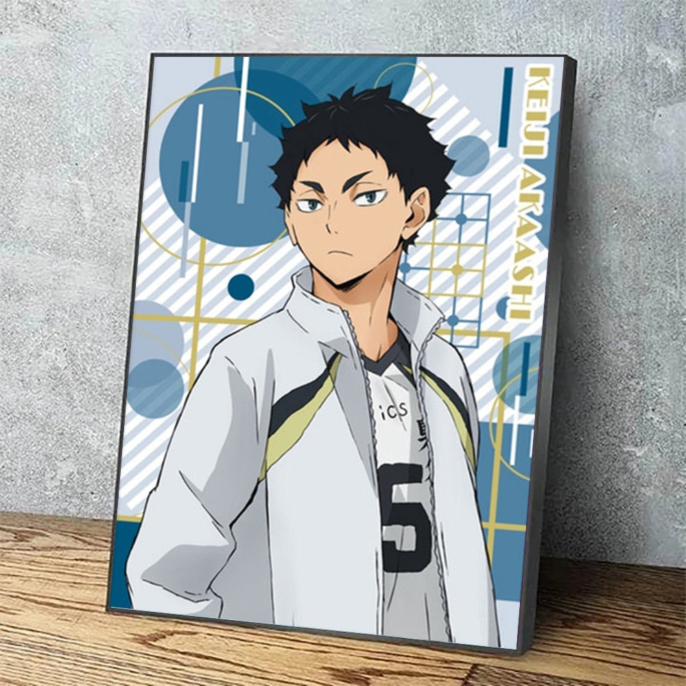 Haikyuu Anime Poster Character Volleyball Boy Canvas Painting Print Cuadros Art Wall Modern Home Living Room Decoration Frameles