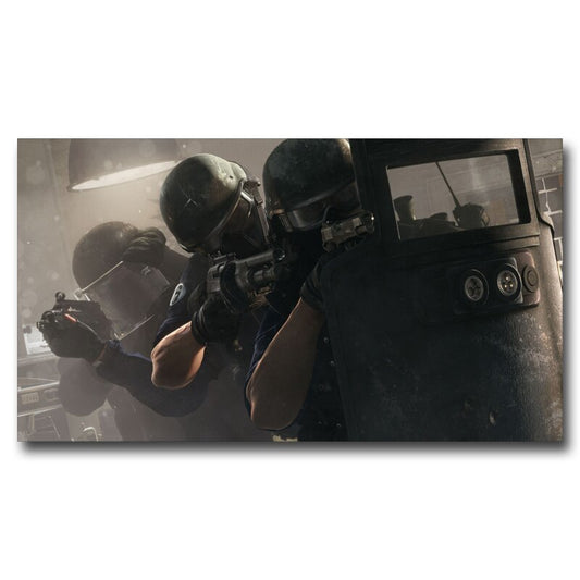 Rainbow Six Siege CTU PC Weapon Games Posters and Prints Wall Art Decoration Living Room Silk Painting Modern Home Pictures