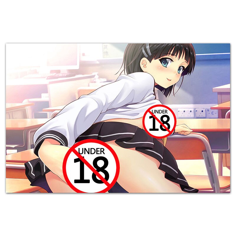 Sexy Girls Anime Poster Unframed Adult Wall Art Canvas Painting Wall Pictures Print For Living Room Home Decor