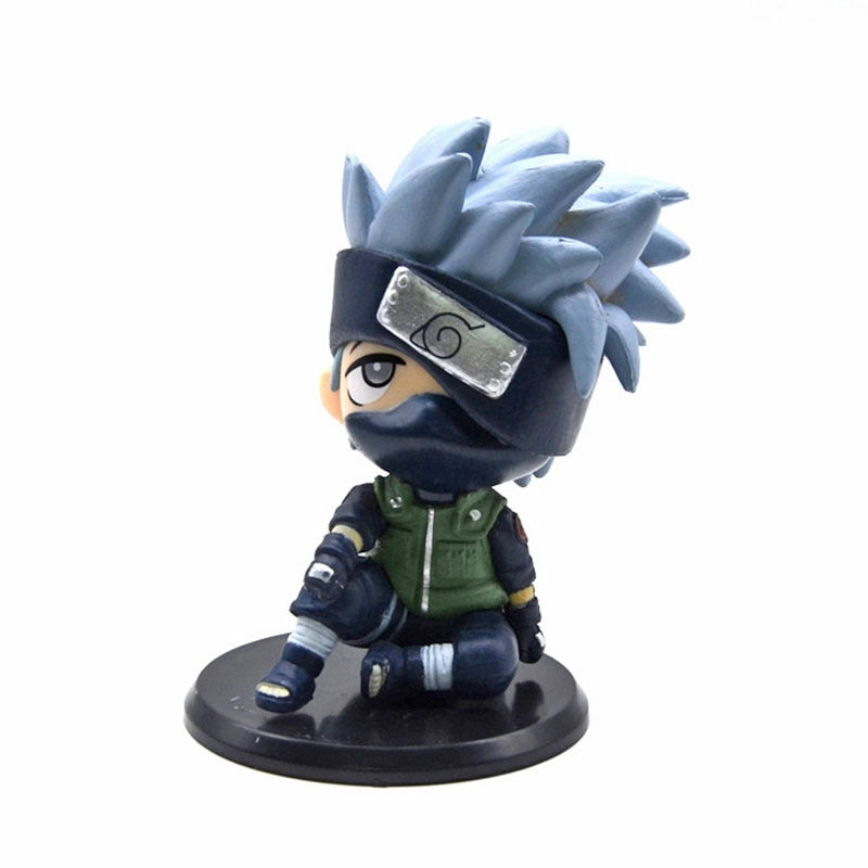 Kawaii Anime Naruto Figure Uzumaki Naruto Kakashi Q Figurals Uchiha Sasuke Itachi Cute Toys Car Desk Decoration Model Doll Gifts