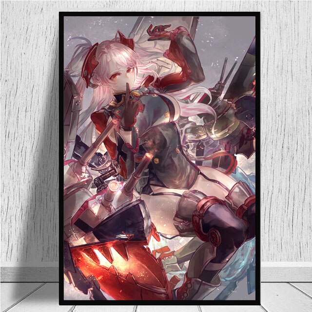 Canvas Nordic Painting Wall Art Azur Lane Prinz Eugen Anime Printed HD Sexy Poster Modular Pictures Home Decor Modular No Framed