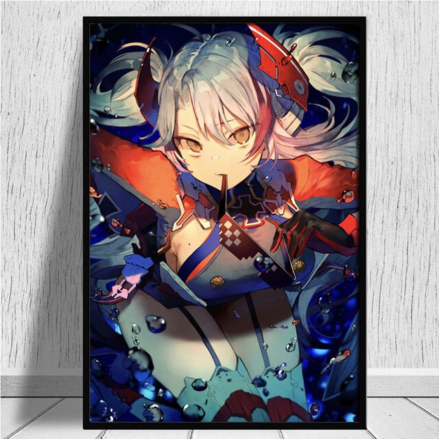 Canvas Nordic Painting Wall Art Azur Lane Prinz Eugen Anime Printed HD Sexy Poster Modular Pictures Home Decor Modular No Framed